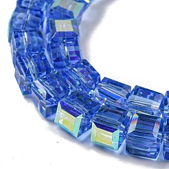 Стеклянные бусины с гальваническим покрытием &nbsp;EGLA-M031-01A-HR04