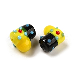 Нити бугорчатых бусин ручной работы в технике лэмпворк&nbsp;LAMP-U001-01B-1