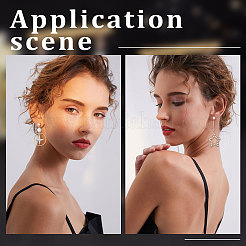 20 шт. латунные серьги-гвоздики&nbsp;KK-BBC0005-01