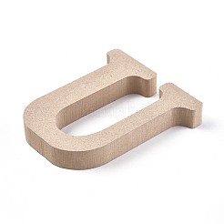 Письмо незаконченные кусочки дерева&nbsp;DIY-WH0162-62U