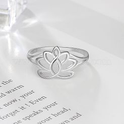 Кольца для пальцев из стерлингового серебра с цветком 925&nbsp;FS-WG1E6A3-01