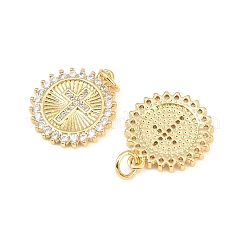 Латунные микро проложить кубического циркония подвески&nbsp;KK-C162-035G