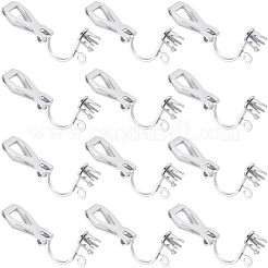 80 шт. фурнитура для сережек-клипс из нержавеющей стали 316&nbsp;STAS-BBC0007-36