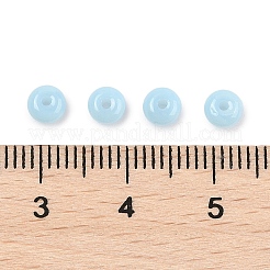 Стеклянные бусины с имитацией нефрита&nbsp;LS-SEED-Q038-01F