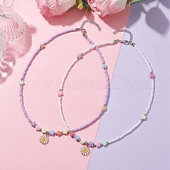 Сплав эмали кулон ожерелья&nbsp;NJEW-JN04720