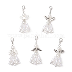 Абс пластик имитация жемчуга подвеска украшения&nbsp;HJEW-JM03635