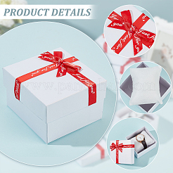 Квадратные картонные коробки для часов&nbsp;CON-WH0086-105B