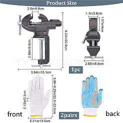 1 шт. литые стальные тиски для стола&nbsp;AJEW-CP0001-95