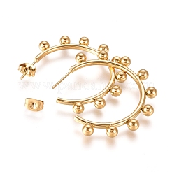 Серьги-гвоздики из нержавеющей стали 304&nbsp;EJEW-E258-07A-G