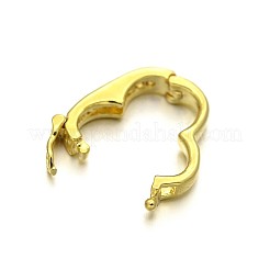 Стойки обшивки латунные микро проложить кубического циркония Twister застежками ZIRC-I012-16G-RS