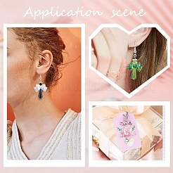 50шт УФ-покрытие непрозрачные акриловые бусины&nbsp;MACR-YW0004-11