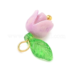 4 шт. подвески из синтетических ракушек в форме цветка&nbsp;PALLOY-JF03862