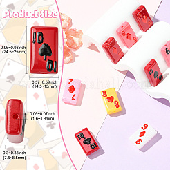 9 шт. двухцветные окрашенные стеклянные бусины&nbsp;LAMP-CJ0002-79