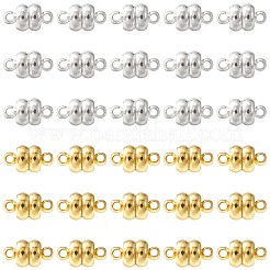 10 комплект 2-х цветных латунных магнитных застежек&nbsp;KK-CJ0001-90