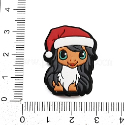 Рождественские силиконовые бусины&nbsp;SIL-H008-01A