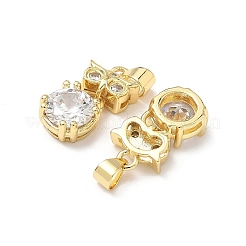 Латунные микро проложить кубического циркония подвески&nbsp;KK-Q068-03G