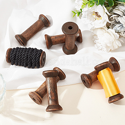 Деревянные пустые катушки&nbsp;WOOD-WH0034-03C