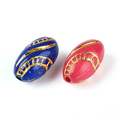 Пластиковые бусины для регби&nbsp;KY-T041-23M