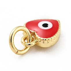 Подвески из латуни с покрытием из эмали&nbsp;KK-G387-07G-02