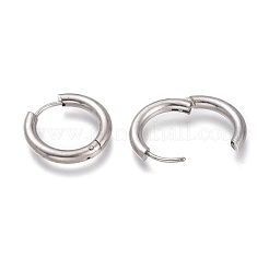 Серьги-кольца Huggie Hoop из нержавеющей стали 201&nbsp;EJEW-O095-05-04