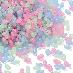 Светящиеся прозрачные акриловые бусины&nbsp;LACR-D009-01A