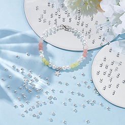 150 шт. латунная крышка для обжимного бисера&nbsp;KK-UN0003-84S