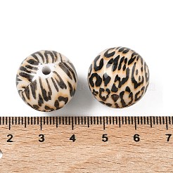 Печать непрозрачных акриловых бусин&nbsp;OACR-Z035-09