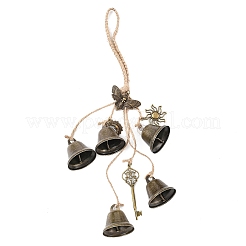 Железный колокольчик и сплав ключей/солнца/луны подвесные украшения&nbsp;HJEW-JM03430