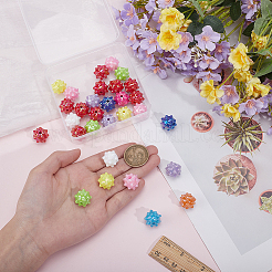 50шт УФ-покрытие непрозрачные акриловые бусины&nbsp;SACR-PA0001-18