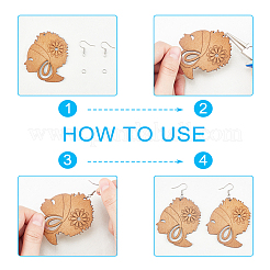 Наборы для изготовления сережек с подвесками своими руками&nbsp;DIY-FH0001-35