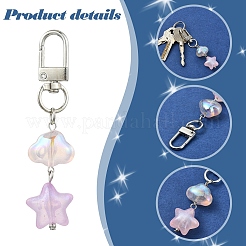 7 шт. акриловые подвесные украшения&nbsp;HJEW-YW00278