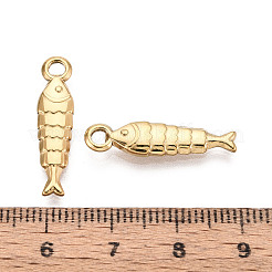 Подвески в виде рыбок из нержавеющей стали 304&nbsp;STAS-T069-08G