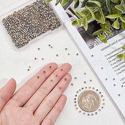 1000 шт. 2-х цветные разделительные бусины из нержавеющей стали 304&nbsp;STAS-UN0025-49