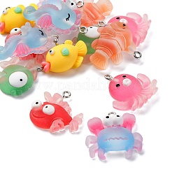 14шт 7 стиля непрозрачные подвески из смолы&nbsp;RESI-FP0001-29