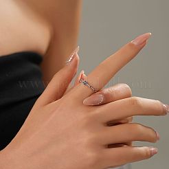 925 перстень из стерлингового серебра с паве из кубических цирконий&nbsp;FS-WGB4F1D-02