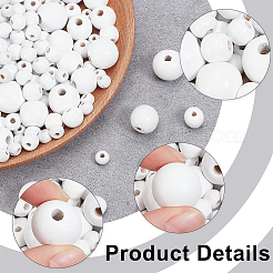 760шт 6 стиля бусины из натурального дерева&nbsp;WOOD-PH0002-86