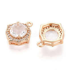Латунные микро проложить кубического циркония подвески&nbsp;KK-T076-04KCG-02