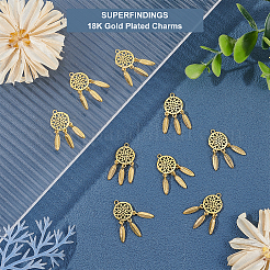 12шт латунные подвески&nbsp;KK-FH0003-93