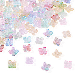 110 шт. 11-цветные прозрачные стеклянные колпачки для бусин&nbsp;DGLA-TA0001-39