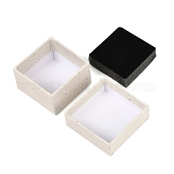 Квадратные бумажные коробки для хранения украшений с губкой внутри&nbsp;LS-CON-I013-01A