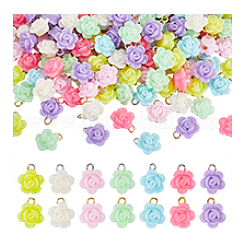 200 шт. Непрозрачные акриловые подвески&nbsp;PALLOY-PHE00013