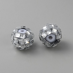 Пластиковые бусины со стразами&nbsp;KY-WH0001-060