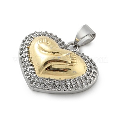 Латунные микро проложить кубического циркония подвески&nbsp;KK-C091-02A-PG