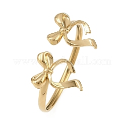 Браслеты-манжеты из нержавеющей стали 304 для женщин&nbsp;BJEW-A147-01C-G