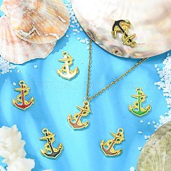 25шт 5 цвета сплава эмалевые подвески&nbsp;ENAM-CJ0004-01