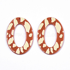 Непрозрачные печатные акриловые подвески&nbsp;MACR-N011-006