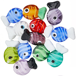 20шт ручной работы бусины лэмпворк&nbsp;LAMP-SC0001-71