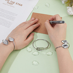 5 шт. браслет-капля из нержавеющей стали 304&nbsp;STAS-HY0001-75