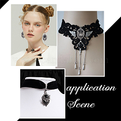 10 шт. овальные подвески из сплава на Хэллоуин&nbsp;FIND-SC0011-18B