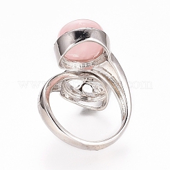 Смешанные с драгоценными камнями кольца&nbsp;RJEW-G098-02A-P